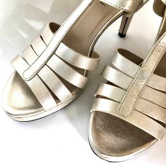 Vaneli Vero Cuoio Strappy Platform Ankle Strap Open Toe High Heel Sandals Sz 6.5 - Picture 8 of 11